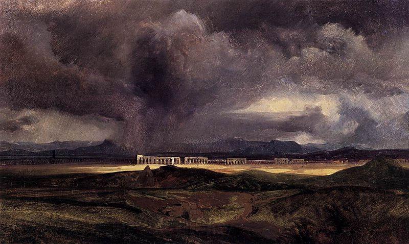 Carl Blechen Stormy Weather over the Roman Campagna Norge oil painting art